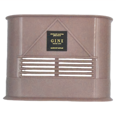 GINII 基尼家居 雙格多功能餐具收納籃 台灣製造 通風設計, 香頌粉, 17.2 x 8.8 x 12.9cm, 3個