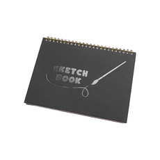 conifer 綠的事務 仙蹤特調系列 空白繪圖本 黑色精靈, 25K, 1本, 黑色(黑色精靈)