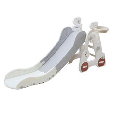 哩哩摳摳LILIKOKO 眨眼小車溜滑梯組 145公分加長滑道, 藍色、灰色, 1個