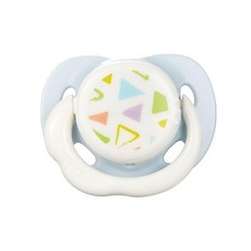 Combi 康貝 極淨日用安撫奶嘴, 好拆卸設計, 防壓痕設計, 8個月以上, 幾何藍, 1個