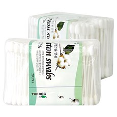 THE DOG 犬用耳部清潔棉花棒 溫和清潔耳垢 預防耳道感染, 200支, 2包