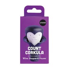 OTOTO 德古拉 酒瓶塞組, 紅酒塞和倒酒器, 矽膠材質, 不含雙酚A, 混合色, 1組