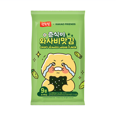 廣川海苔 春植海苔 芥末 9包, 45g, 1袋