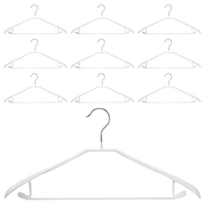 comet Simple防滑衣架, 白色, 10個
