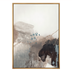 抽象畫 詩意 木框畫, 木色