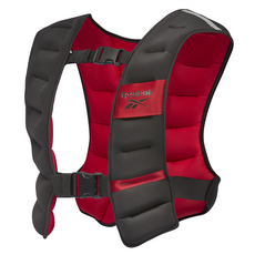 Reebok 訓練負重背心 10kg - 提升訓練強度與耐力, Black/Red, 46 x 41 x 6cm