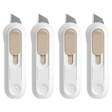 小麥購物 莫蘭迪美工刀 G781 12g, 4支, 白色