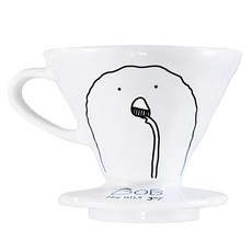 HARIO 好璃奧 V60 阿阿濾杯 BOB聯名款, VDC-02-W-Ar-A 1~4杯, 1個, 1~4杯