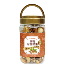 臻御行 楓糖綜合堅果 320g/罐 - 低溫烘焙，嚴選六種堅果, 1罐