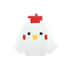 心樂家 EVA 迷你巧拼 十二生肖系列 迷你可愛 台灣製造 安全玩具 450片, 7.7 x 7.7 x 1.3cm, 雞, 1組