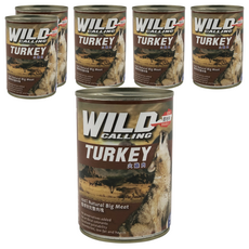WILD CALLING 全齡犬 火雞肉罐頭 100%天然大肉塊 蒸煮製成 少油健康 無添加防腐劑、人工色素, 火雞肉, 415g, 6罐