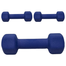 SUCCESS 成功 防滑塑身啞鈴, 2KG, 磨砂外層設計，止滑效果佳, 3個