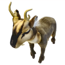 HANSA TOY 麂鹿媽媽 填充絨毛玩具, 45cm, 棕色, 1個