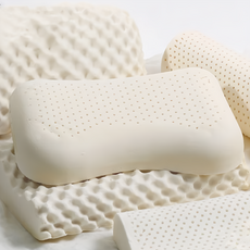 夢之語 泰國顆粒球型乳膠護頸枕 肩頸釋壓乳膠枕, 1個, 乳膠色