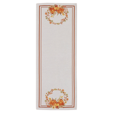 LCW HOME 刺繡桌旗 120 x 45cm 橘色系餐桌裝飾, 南瓜, 1個