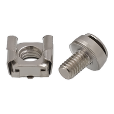 Neon 台灣霓虹 網路機櫃螺絲帶卡扣 50套組 - 鍍鎳材質 硬度高 經久耐用, M5, 1組