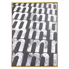 規律 Typography 掛畫, 金色