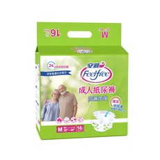 安親 成人紙尿褲 防漏加強型 M 28~44吋, M(28~44吋), 16片, 1包