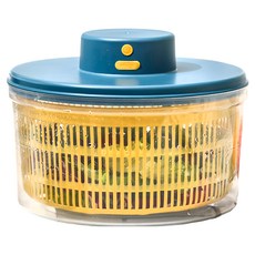 全自動電動蔬菜脫水籃 藍色 22 x 16cm, 1個