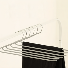 鵝型防滑衣褲掛架, F1018 不鏽鋼材質, 35.5 x 11 公分, 灰色, 1組