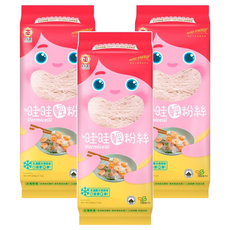 日正食品 哇哇輕粉絲 晶透白 口感滑順耐煮 添加綠豆澱粉 小包裝設計, 200g, 3包