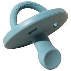 Grech and Co 矽膠安撫奶嘴, 100%德國LFGB級矽膠製成, 低過敏性, 通過EN及FDA認證, 符合CSPC標準, 0~24個月, 海水藍, 1個