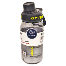 DODGE 道奇 透明水壺, 硯墨黑, 680ml, 1個