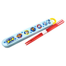 Skater 汪汪隊 筷子附盒 外盒19.5 x 2.7 x 1.5cm + 筷子16.5cm, 藍盒紅筷, 1組