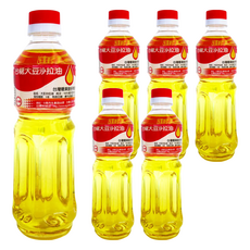 台糖 大豆沙拉油 600ml, 100%黃豆萃取提煉，無雜質, 6瓶