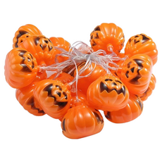 電池應景慶典造型燈串, 3米20顆燈, 萬聖節裝飾燈串, 萬聖南瓜, 1個