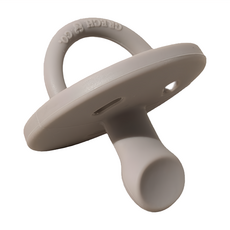 Grech&Co 矽膠安撫奶嘴 100%食品級矽膠 耐熱-40°C~230°C, 0~24個月, 暖心灰, 1個