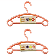 KEYWAY 聯府 安可兒童衣架 32.1 x 0.6 x 19cm 6支, 橘色, 2組