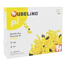 HUBELiNO Pi 系列軌道積木軌道 Marble Run Elements M 440020 98 PCS 德國製造, 1組