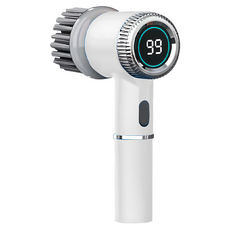 小麥購物 電動清潔刷 附5種刷頭 + USB充電線 C570 典雅白 497g, 1組