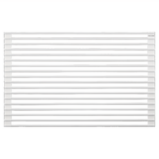 comet 矽膠餐具瀝水捲墊, 白色, 1個