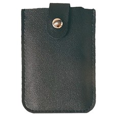 抽拉式卡片夾, PVC皮革, 可放5張信用卡, 11 x 8cm, 黑色, 4個