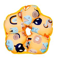 Mon bebe 夢貝貝 太陽花舒適防水頭套, S號脖圍 20-25cm, 黃色, 1個, S