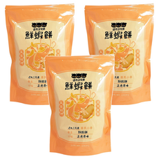 逮丸三兄弟 鮮蝦餅, 正港原味, 蝦香四溢, 越嚼越香, 80g, 3包