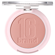 16 brand 元氣少女雲霧腮紅，細膩輕薄，持久不褪色, 奶茶色, 1個