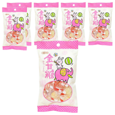 惠香 金甘糖 懷舊零食 經典台灣味 四種口味 獨立包裝, 110g, 6袋
