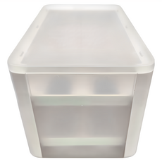 懶角落 抽屜式多層雞蛋收納盒 雙層, 32.1 x 17.8 x 16.6cm, 1個