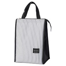 E.City 韓版多功能條紋保溫便當袋, 1個, 長條紋