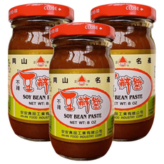 安安食品 不辣豆瓣醬 岡山名產, 230g, 3罐