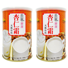 金山牌 即溶杏仁霜 350g，香港製造，天然材料，杏仁茶, 2罐