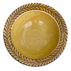 日本製 貽釉花粧6吋湯皿, 17.5x5cm, 350ml, 瓷器, 1個