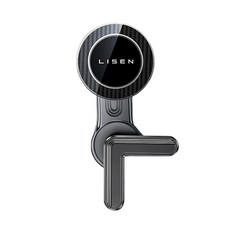 LISEN 李森 A113主控屏磁吸手機支架 適用特斯拉汽車 360度旋轉, 黑色, 1個