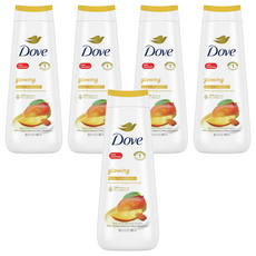 Dove 多芬 輕盈光感沐浴露 芒果杏仁, 5瓶, 591ml