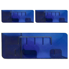 無痕免釘壁掛吹風機置物架, 藍色, 21.8cmx11cmx8.6cm, 3個