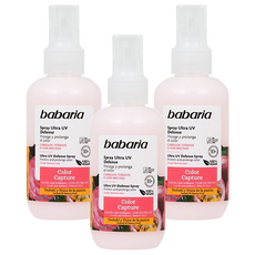 babaria色彩捕捉抗紫外線防禦復色噴霧 山茶花+巴西果 固色護彩 隔離防護光熱, 3瓶, 150ml