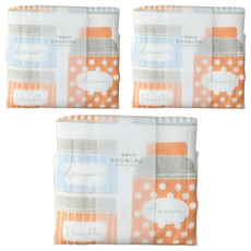 HARADA ORIMONO 原田織物 七重棉紗蚊帳家事布 1條, 30 x 30cm, 3條